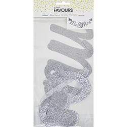 AussieSuperStore Art & Craft Essentials Decorative Banner Mr & Mrs Silver Decorative Banner Mr & Mrs Silver | Party Bunting | Craft Bunting 9323823194550 FAV17060